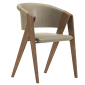 SPIN design armchair by Martin Ballendat in walnut CHAIR