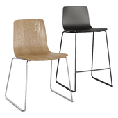 AAVA Sled Bar and Dinner Chair by Arper