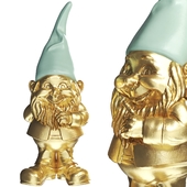 Golden Standing Gnome