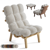 Armchair and pouffe NUAGE by SOLLEN