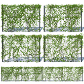 Metal Fence 3D (H - 173) with Ivy v1