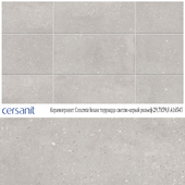 Porcelain tile CERSANIT Concrete house terrazzo light gray relief 29,7X59,8 A16545