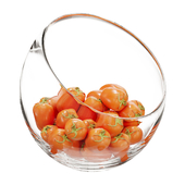 Large Slant Fruit Bowl tomato 02