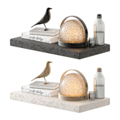 Coffee table decor set 1 with lamp