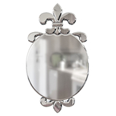 Зеркало настенное Fleur De Lis Crested French Beveled Mirror Mirror Masters