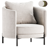 Fauteuil in tweed, Arcus design E. Gallina