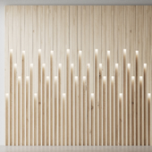 Decorative wooden wall 8