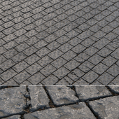 Rectangular paving slab material 06