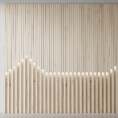 Decorative wooden wall 16