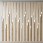 Decorative wooden wall 17