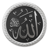 Arabic calligraphy 01. Name Allah