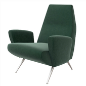 Armchair by Nino Zoncada 1950s green