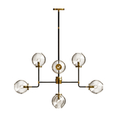 Chandelier bistro globe clear glass chandelier 8