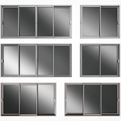 Раздвижные витражные алюминиевые окна / Sliding Stained Glass Aluminum Windows