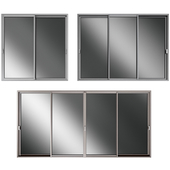 Раздвижные витражные алюминиевые двери /  Sliding Stained Glass Aluminum doors