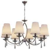 Pendant chandelier Valery with gray shades