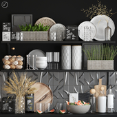 Decorative set for the kitchen 17.Vray
