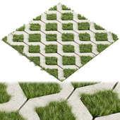 Collection plant vol 398 - grass - concrete - tileable