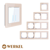 ОМ Рамки из акрила для розеток и выключателей Werkel Acrylic (айвори)