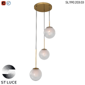 SL1190.203.03 Светильник подвесной ST-Luce Золотистый/Прозрачно-белый ОМ