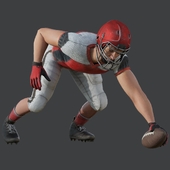 Football player. Position 1