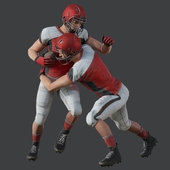 Football player. position 3