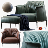 Armchair Archibald by Poltrona Frau