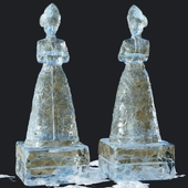 Snow Maiden. ice figure