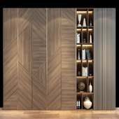 Modern luxury wooden bookshelf GHS-2375