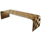 Baker WEAVE RECTANGLE COCKTAIL TABLE