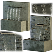 Waterfall fountains cascade Letterbox