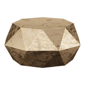 Журнальный стол            Astrid Faceted Coffee Table - Brass                     журнальный стол