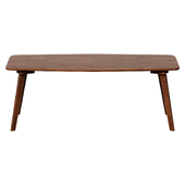 Журнальный стол        Dahlia Mid-Century Modern Walnut Finished Coffee Table                         журнальный стол