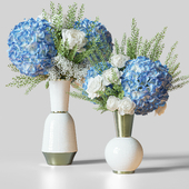 Flower Set 048 Blue hydrangea