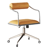 Orsen Saddle Leather Office Chair by Cb2