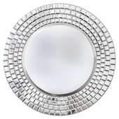 Circular brick mirror