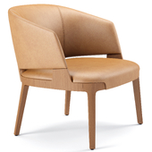 Potocco Velis Leather easy chair