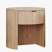 Modern Round Bedside Table by West Elm