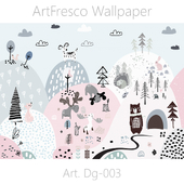 ArtFresco Wallpaper - Дизайнерские бесшовные фотообои Art. Dg-003 OM