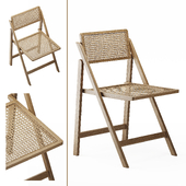 Zara Home RATTAN AND WOOD FOLDING CHAIR