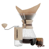 Chemex and Comandante coffee grinder