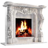 Fireplace in classic style