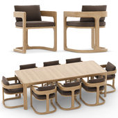 RH Outdoor Cassale table-chair