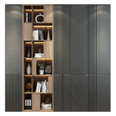 Modern luxury wooden bookshelf GHS-2381