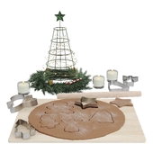 Christmas decorative set for the kitchen