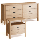 Hargrove chest of drawers and nightstand by Westelm