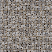 Stone gabion seamless texture