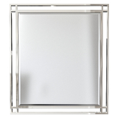 Howard Elliott Delano Glossy White Rectangular Wall Mirror