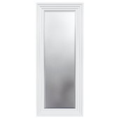 Howard Elliott Delano Glossy White Rectangular Wall Mirror