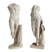 Greek Man and Woman torso
